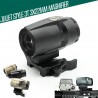 AIRSOFT JULIET3T-AMR 3×22mm Magnifier – 2.4″ Height, Quick-Detach (QD) Mount, Tactical Airsoft Optic