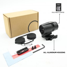 AIRSOFT JULIET3T-AMR Ampliador 3×22mm, altura 2.4″, montagem QD, óptica tática