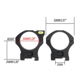 SPEC PRECISION 34mm Scope Mount with Level Bubble SPEC PRECISION 34mm Scope Mount with Level Bubble