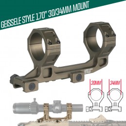 GE 1.70인치 높이 34mm 스코프 마운트