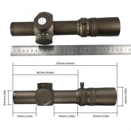 SPECPRECISION ATACR 1-8 X24mm FFP F1 LPVO Rifle Scope Mil SPEC Short Optics VER. SPECPRECISION ATACR 1-8 X24mm FFP F1 LPVO Rifle Scope Mil SPEC Short Optics VER.