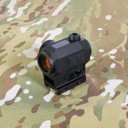 SPECOPTICS Sentinel S2 1x20mm Solar-Powered Reflex Micro Red Dot Sight with Aspherical Lens, Multiple Reticle