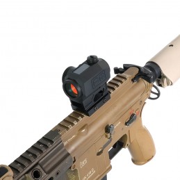 SPECOPTICS Sentinel S2 1x20mm Solar-Powered Reflex Micro Red Dot Sight with Aspherical Lens, Multiple Reticle