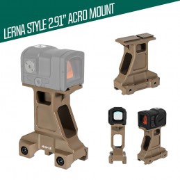 Lerna Mount 2.91" Optik Merkez Hattı for ACRO Red Dot Sight – FDE Yüksek Montaj