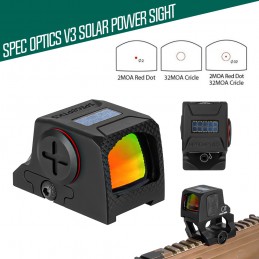 SPECOPTICS Sentinel V3 Güneş Enerjili Kapalı Multi-Nişangahlı 1x24mm Red Dot Nişangah