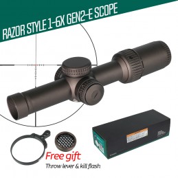 SPECPRECISION 하이엔드 RAZOR HD GEN2-E 1-6X24 LPVO 라이플스코프, 풀 패키지 포함