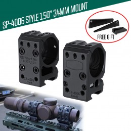 SR-4006 34mm径 1.35インチ 高さ PICATINNY分体式マウント – 2個セット タクティカルレール用