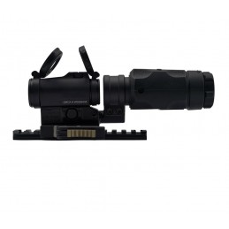 SPECPRECISION T-II Red Dot &amp; 3X Büyüteç Kombosu RDF-20153K 1.53" QDP Hibrit Montaj – 3 Parçalı Taktik Set
