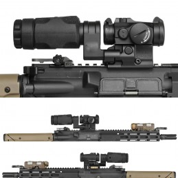 SPECPRECISION T-II Red Dot & 3X Magnifier Combo with RDF-20153K 1.53" QDP Hybrid Mount – 3-Piece Tactical Set SPECPRECISION T-II Red Dot & 3X Magnifier Combo with RDF-20153K 1.53" QDP Hybrid Mount – 3-Piece Tactical Set