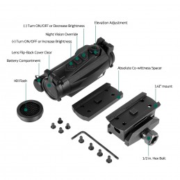 R4XT PRO 1x20mm Tactical Airsoft Red Dot Sight – Multi Reticle NV Compatible R4XT PRO 1x20mm Tactical Airsoft Red Dot Sight – Multi Reticle NV Compatible