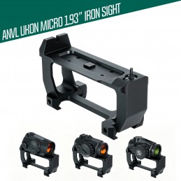 SPECPRECISION ANVL UKON MICRO 1.93인치 일체형 아이언 사이트 마운트 T2 풋프린트 레드닷용