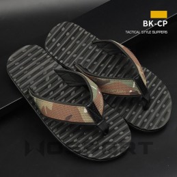 Tactical style flip flops