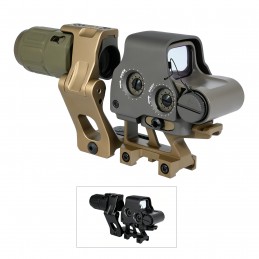 SPECPRECISION EXPS3 &amp; G33 3X 매그니파이어 2.91인치 높이 4피스 콤보 FTC 마운트 및 Lerna 마운트 키트 포함