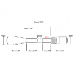 CF II 4-12X40 Riflescope Dead-Hold BDC (MOA) Reticle |1inch Tube CF II 4-12X40 Riflescope Dead-Hold BDC (MOA) Reticle |1inch Tube