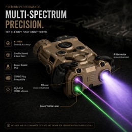 High-End Tactical OGL Laser Replica VCSEL Version with Green Visible Laser, IR Laser & CRANE Plug High-End Tactical OGL Laser Replica VCSEL Version with Green Visible Laser, IR Laser & CRANE Plug