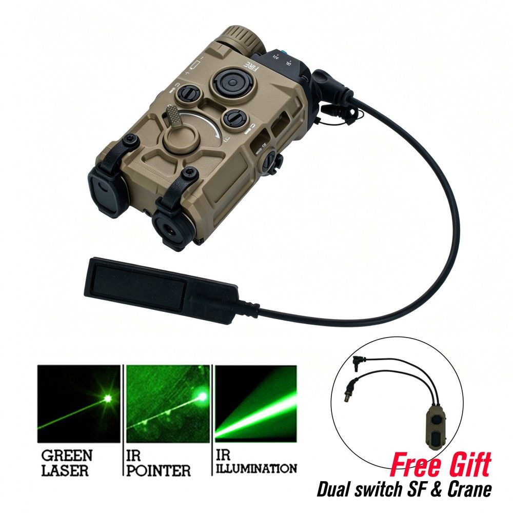 High-End Tactical OGL Laser Replica VCSEL Version with Green Visible Laser, IR Laser & CRANE Plug High-End Tactical OGL Laser Replica VCSEL Version with Green Visible Laser, IR Laser & CRANE Plug
