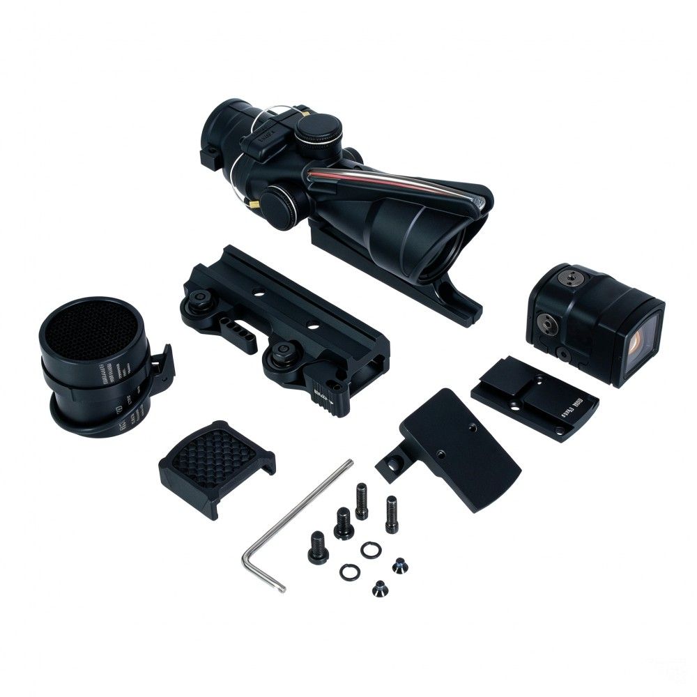TA31 M4 4X Riflescope with P-II Red Dot Sight & Mount | Complete Tactical Optic Combo TA31 M4 4X Riflescope with P-II Red Dot Sight & Mount | Complete Tactical Optic Combo
