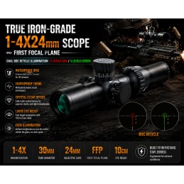 SPECOPTICS 1-4×24mm FFP LPVOスコープ レッド・グリーン照明レティクル|SPECPRECISIONライフルスコープ SPECOPTICS 1-4×24mm FFP LPVOスコープ レッド・グリーン照明レティクル|SPECPRECISIONライフルスコープ