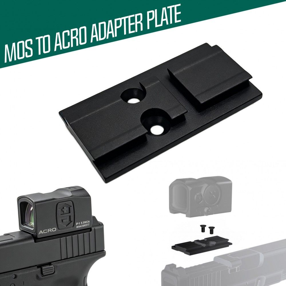 SPECPRECISION Glock MOS to ACRO Footprint Adapter Plate SPECPRECISION Glock MOS to ACRO Footprint Adapter Plate