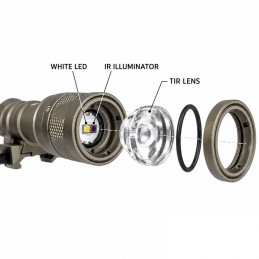 SPECPRECISION SF M600V IR Tactical Weapon Light with Upgraded TIR Lens with UE07 Tailcap Switch Button