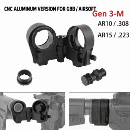 Adaptateur de crosse pliante AR Gen 3-M pour AR15 AR10 Adaptateur de crosse pliante AR Gen 3-M pour AR15 AR10