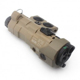 MAWL-C1+ Réplica de láser IR e iluminador para airsoft milsim versión 2021, carcasa de nailon
