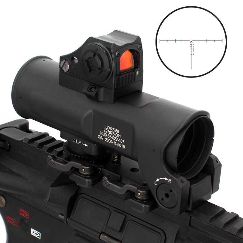Tactical Red Green Dot Laser Riflescope 32mm M2 Sight Telescope Fit 20mm Rail 
