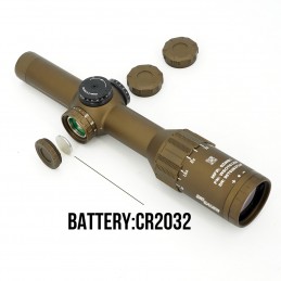 TANGO6T スコープ 1-6X24mm 30 ミリメートルチューブリアルスチール狩猟エアガンスピードスコープフルミルスペックマーキング付き|SPECPRECISION TACTICAL GEARライフルスコープ