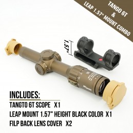 タクティカル Tango6t 1-6X LPVO FFP ライフルスコープ ブラック|SPECPRECISION TACTICAL GEARライフルスコープ