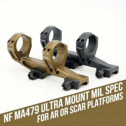 NF MA479 Ultra Mount Mil Spec 1.54'' And 1.93'' 30mm Tube 0MOA  For AR Or SCAR Platforms Nightforce NXS, Vortex HD Gen II Optic