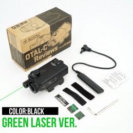 Sotac Gear OTAL-C IR Laser verde tático lateral OTAC C IR, montagem HT de liberação rápida NATO 1913 Picatinny