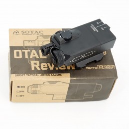 Sotac Gear OTAL-C IR Green Laser Offset Tactical Aiming OTAC C IR Military Quick Release HT Mount Fits NATO 1913 Picatinny Rail