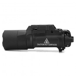 X300 Ultra X300U Waffenlampe mit T-Nut-Schienenmontage, Schwarz