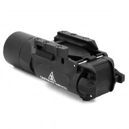 X300 Ultra X300U Lanterna para arma com montagem em trilho de ranhura em T, preta