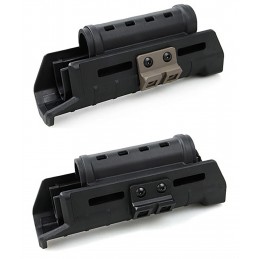 TMC MLOK Versetzte Picatinny-Montage, M-LOK-Schlitze und 20mm-RIS für Lampe oder Laser, Nylon