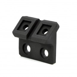 TMC MLOK Montage Picatinny déporté, fentes M-LOK et RIS de 20mm pour lampe ou laser, nylon