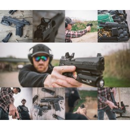GRACE M1 Viseur ouvert 3MOA vert ou rouge, marquages originaux, optique airsoft avec rail 20mm et montage universel