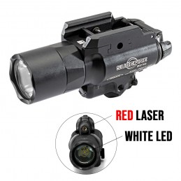 Tactical SUREFIRE X400U White Light And Red Laser light X400 Ultra Flashlight 350 Lumens MIL-SPEC Type III Hard Anodized