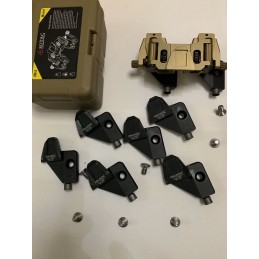 야투경 브릿지 시스템용 도브테일 마운트, 검정색,SPECPRECISION TACTICAL GEARNVG 마운트 및 슈라우드