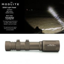Sotac Modlite FDE OKW-18650 OKW Weapon Mounted Scout light with weaponlight Mount for mlok and picatinny rail