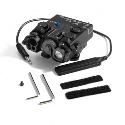 DBAL-A2 Zielgerät mit sichtbarem Grün-/Rotlaser, LED-Lampe und IR-Pointer, 6061AL, perfekte Replik