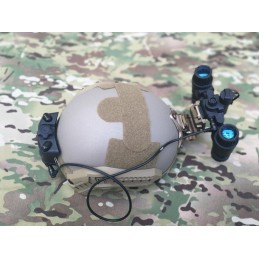 Sistema simulado de visión nocturna para casco Dark Earth