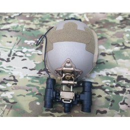 Sistema simulado de visión nocturna para casco Dark Earth
