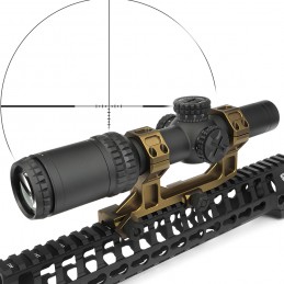 SPS6X LPVO 1-6X24mm LPVO Kapsam 30mm Tüp Tüfek Hız Kapsamı