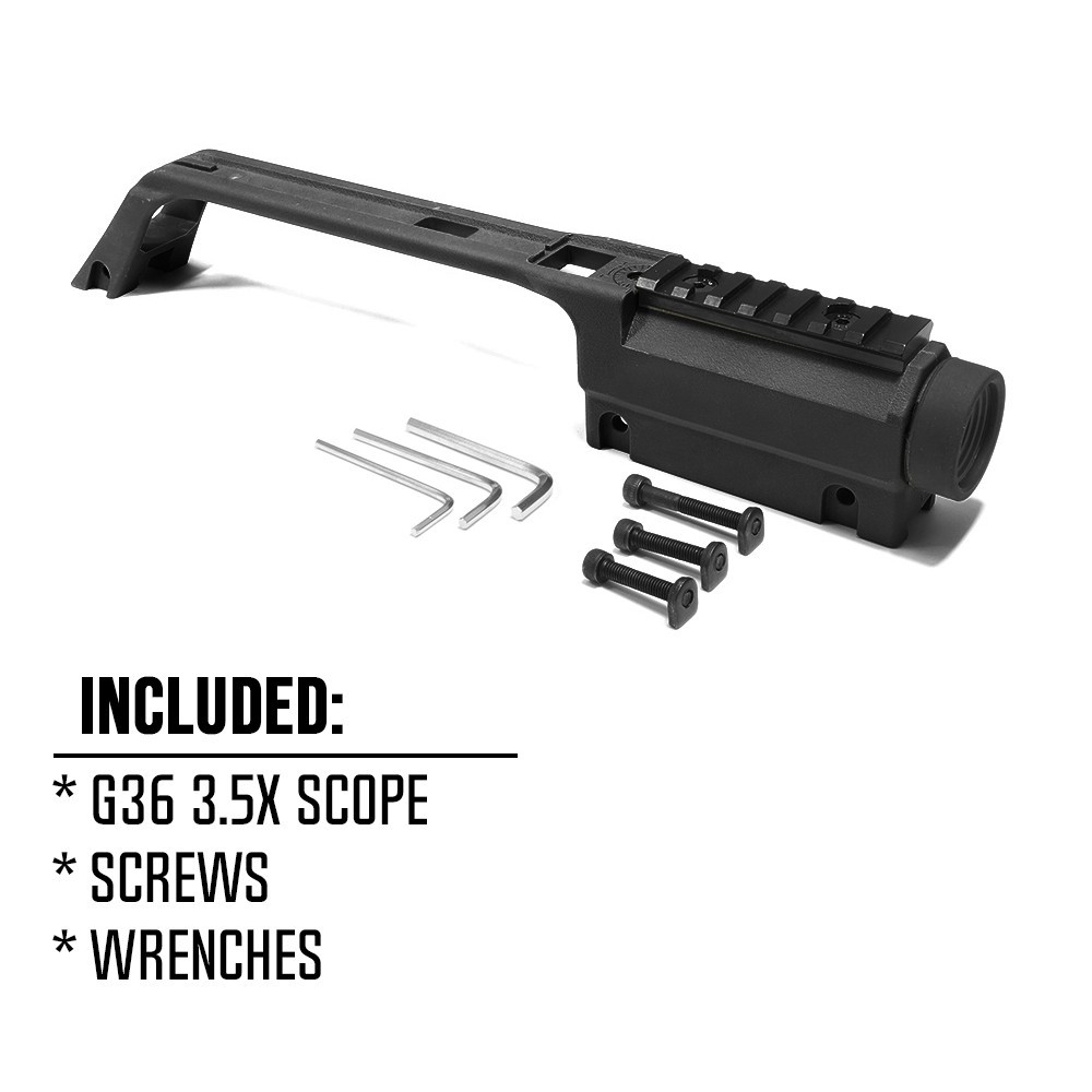 Airsoft İçin Yüksek Üst Raylı G36 Taşıma Kolu 3,5x Kapsam Airsoft İçin Yüksek Üst Raylı G36 Taşıma Kolu 3,5x Kapsam