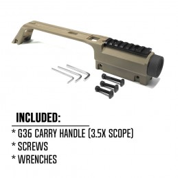 Airsoft İçin Yüksek Üst Raylı G36 Taşıma Kolu 3,5x Kapsam
