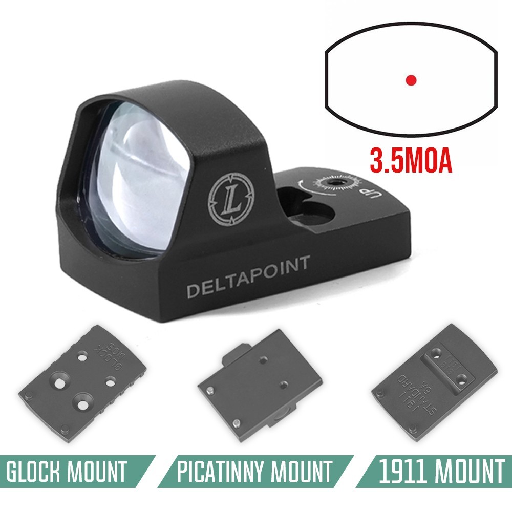 Tactical Leupold Deltapoint 3.5MOA-Rotpunkt-Reflexvisier perfekte Replik mit vollständigen Markierungen Tactical Leupold Deltapoint 3.5MOA-Rotpunkt-Reflexvisier perfekte Replik mit vollständigen Markierungen