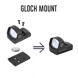 Tactical Leupold Deltapoint Mira reflex de ponto vermelho 3.5MOA, réplica perfeita com todas as marcações