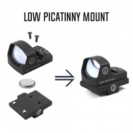 Tactical Leupold Deltapoint Viseur reflex point rouge 3.5MOA, réplique parfaite avec tous les marquages