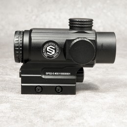 SPEC OPTICS SPS2-0 Viseur à point rouge et vert 1x25 mm, noir